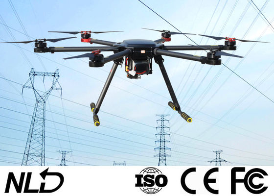 Unmanned 2-4mm Rope 5KG 6 Rotors Aerial Inspection Drone