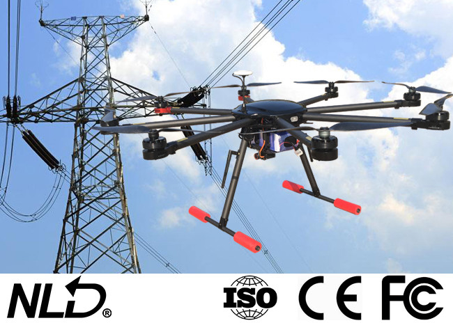 FCC CE Power Line Drone For Survey Remote Control Drone Powerline Inspection