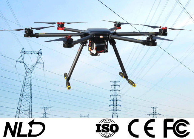 Unmanned 2-4mm Rope 5KG 6 Rotors Aerial Inspection Drone